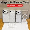Strong Magnetic Case For iPhone 17 ProMax 17Pro 17Air Transparent Phone Cover For iPhone 17 Suit for Magsafe Charging Shell