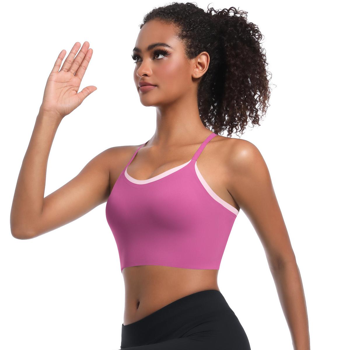 Nessaj Женский Спортивный Йога Бюстгальтер Высокопрочный Фитнес Жилет Быстросохнущий — фото 4