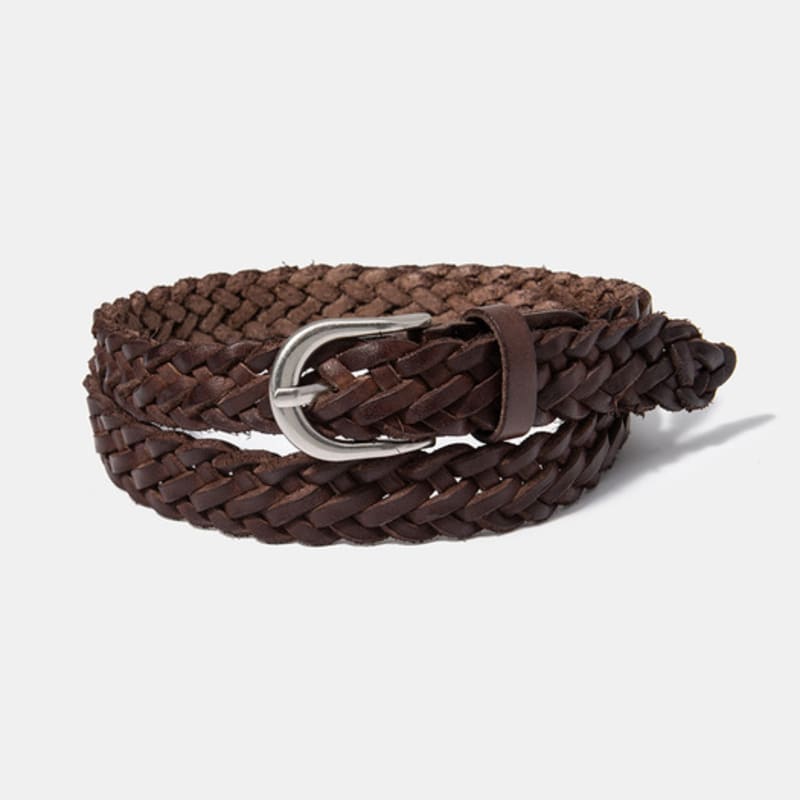 Halden Mesh Round Belt (T012_brown)