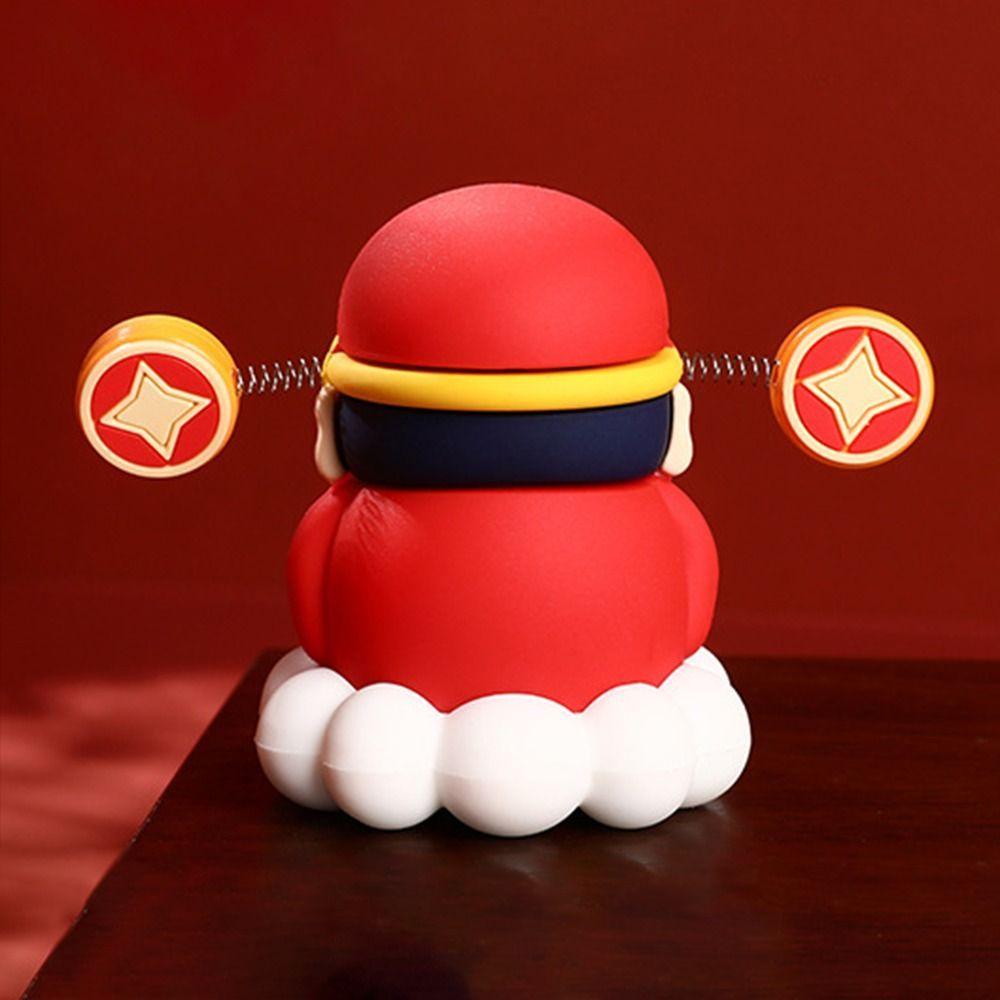 Creative God of Wealth Decoration Cartoon Car Ornaments Mini God of Wealth Mascot  Home