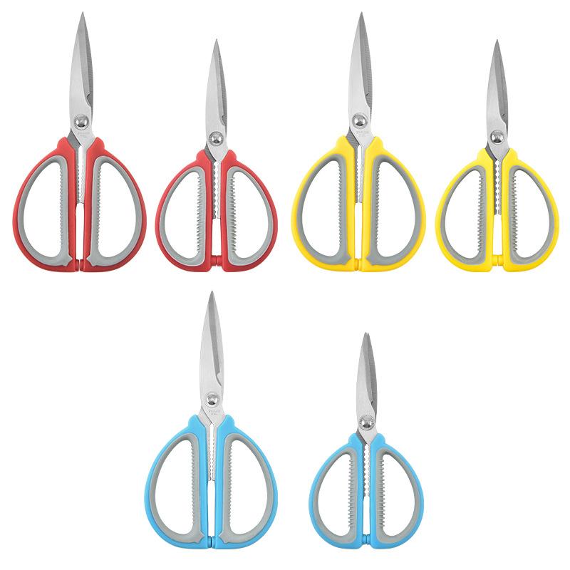 Multifunction Kitchen Shears Stainless Steel Heavy Sharp Scissors Clip Walnut Save Effort Scissors