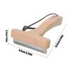 Pet Grooming Tool - Stainless Steel Pet Hair Remover Brush with Wooden Handle for Small and Medium Cats and Puppies