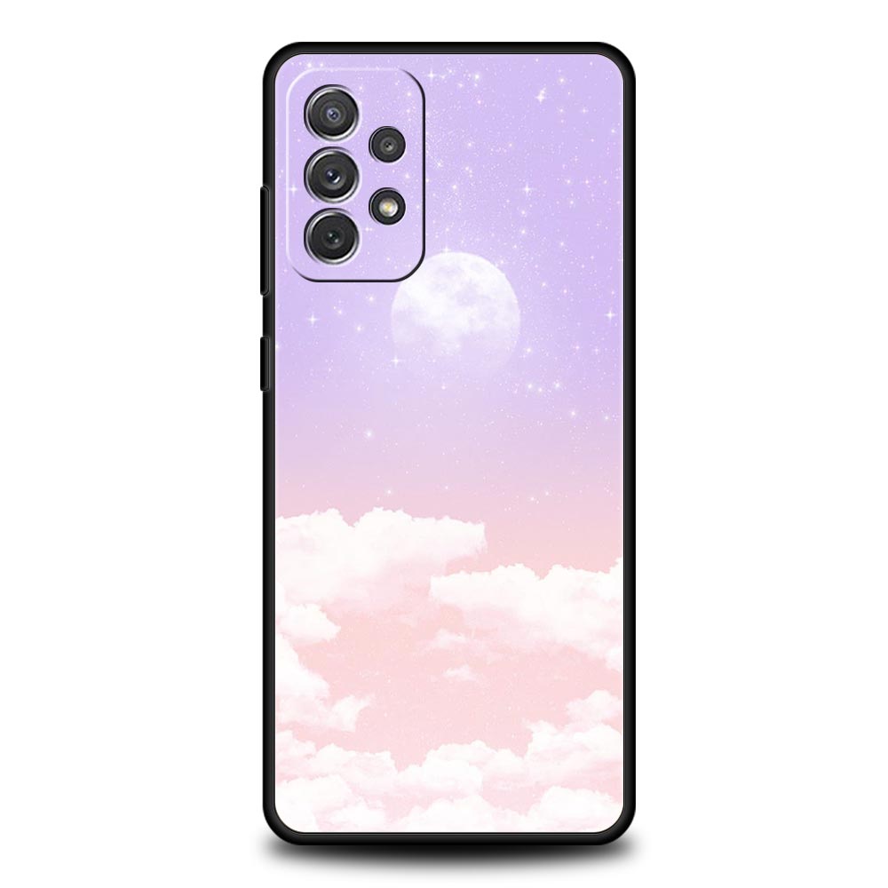 

Minimalist Cartoon Sun Moon Case for Samsung A51 A71 A21S A12 A11 A15 A25 A31 A41 A23 A33 A53 A73 A05S A13 5G A35 A55 Cover For Samsung A01