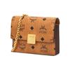 MCM Monogram Print Leather Wallet Crossbody Bag Women bags Cognac MYLFATA03CO001