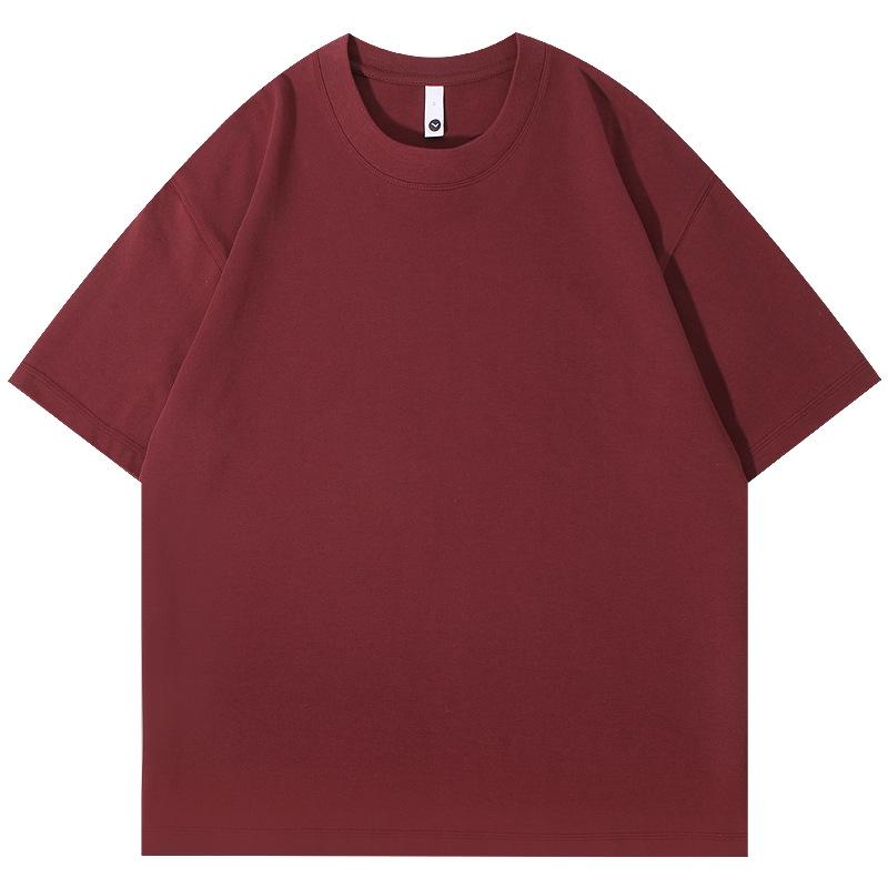 Unisex Heavyweight Cotton Short Sleeve T-Shirt - Black, White, Gray, Green