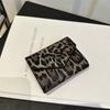 PU-Leder Umschlag Clutch Tasche Elegante Münzbörse Mode Leopard Kurzes Portemonnaie Geschenk