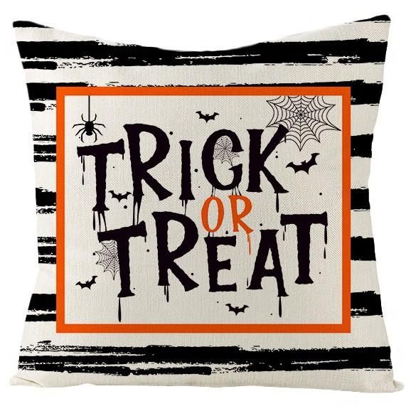 

Новая Хэллоуинская наволочка Домашняя Тканевая Наволочка для Подушки Диван Автомобиль Прикроватная 45CM * 45CM (without pillow core)