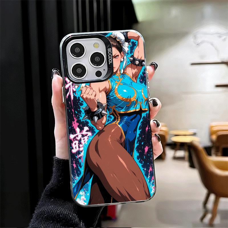 ChunLi S-Street F-FighterS Soft Phone Case for iPhone 15 16 17 Pro Max 17Air 16E 14 Plus 13 12 Mini Shockproof Cover Back Shell