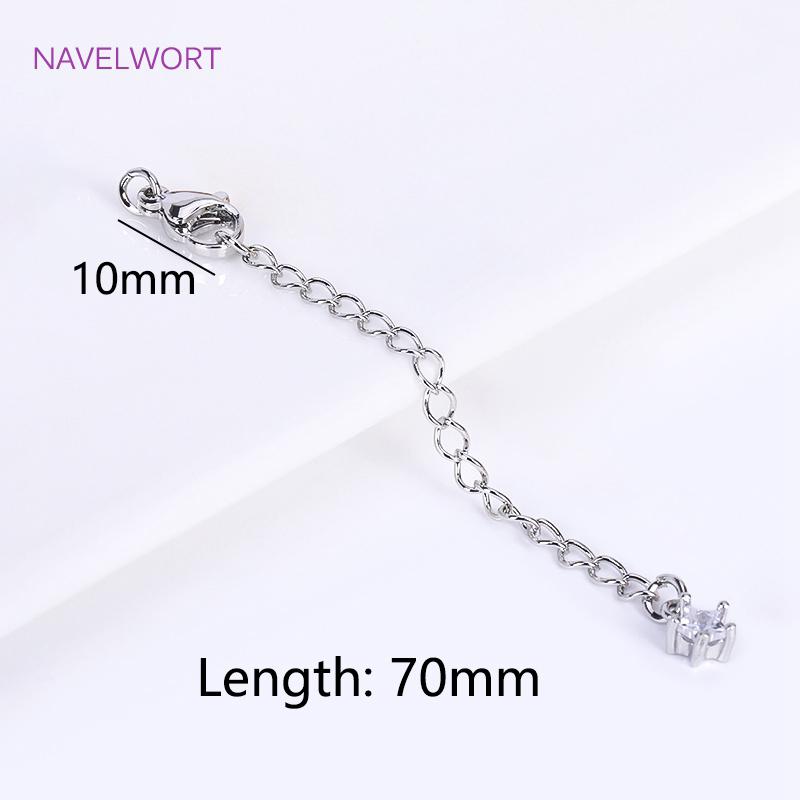 18 Karat Vergoldete 7,5 cm Verlängerungskette Für Schmuckherstellung, Handgefertigte DIY Armband Halskette Verlängerer Ketten Zubehör Teile
