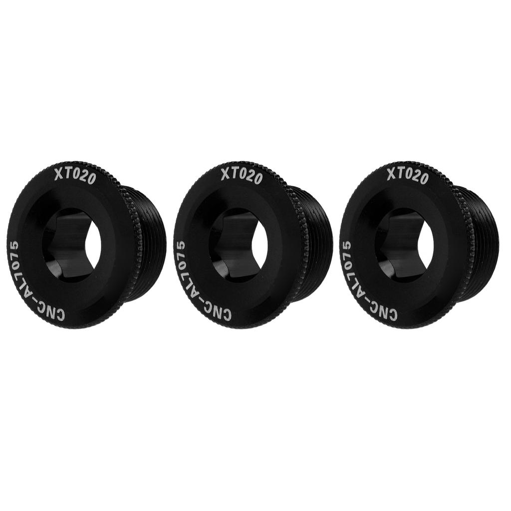 3pcs M20 Crank Cover Screws Rustproof Corrosion Resistant Aluminum Alloy Bike Crank Cover Screws for Mountain Bike