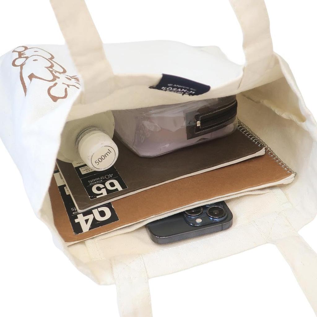 Marimo Craft Miffy x Choju Giga Tote W320 x H350mm Bag, What? What? Approx. (Handle Approx. 620mm) DBC-232