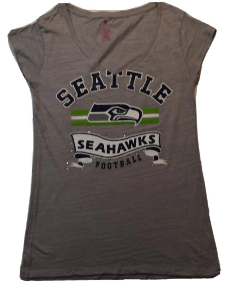 

NFL Teens Apparel Juniors Seattle Seahawks Football Shirt New S, L, XL S