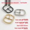 1" (32MM) Oval Double Bar Buckle for Luggage, Bags, Hardware, Strap Adjustment