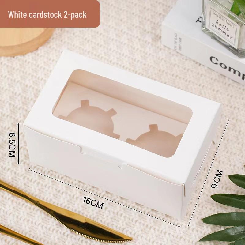 Transparent Window Cake, Muffin, and Cupcake Box for Packaging and Takeout