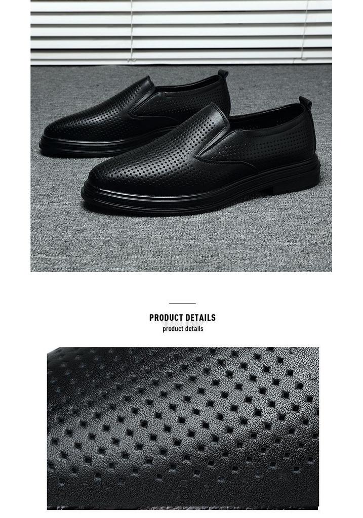 Men's Japanese Style Leather Sandals: Non-slip, Breathable, Soft Sole, Genuine Cowhide Casual Shoes