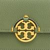 Tory Burch Miller 19 Solid Minimalist Buckle Closure Pebble Leather Wallet Shoulder Crossbody Bag Women Bags Palm-Leaf-Green 137145-300