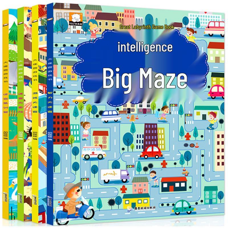 Intelligence Maze Game Book for Ages 3-6: Boost Concentration, Thinking Skills, and Brain Development