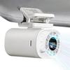 1pc Hipacool Portable Clip Fan 360° Rotatable 100 Speed Wind 12V USB Rechargeable Electric Fan Low Noise Mini Fan Clamp Anywhere