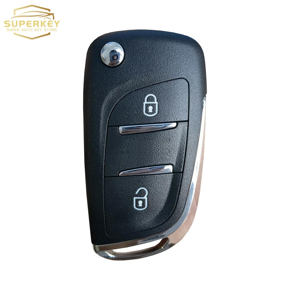 SUPERKEY Aangepaste Afstandsbediening Autosleutel Behuizing Klaphoes Voor Citroen C2 C3 C4 C5 Berlingo Voor Peugeot 207 307 308 407 607 HU83 VA2