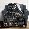 Name Custom Band Logo Linkin-Park Print Flannel Blanket High Quality Warm Comfortable Cover for All Seasons Perfect for Gifts Home Decor