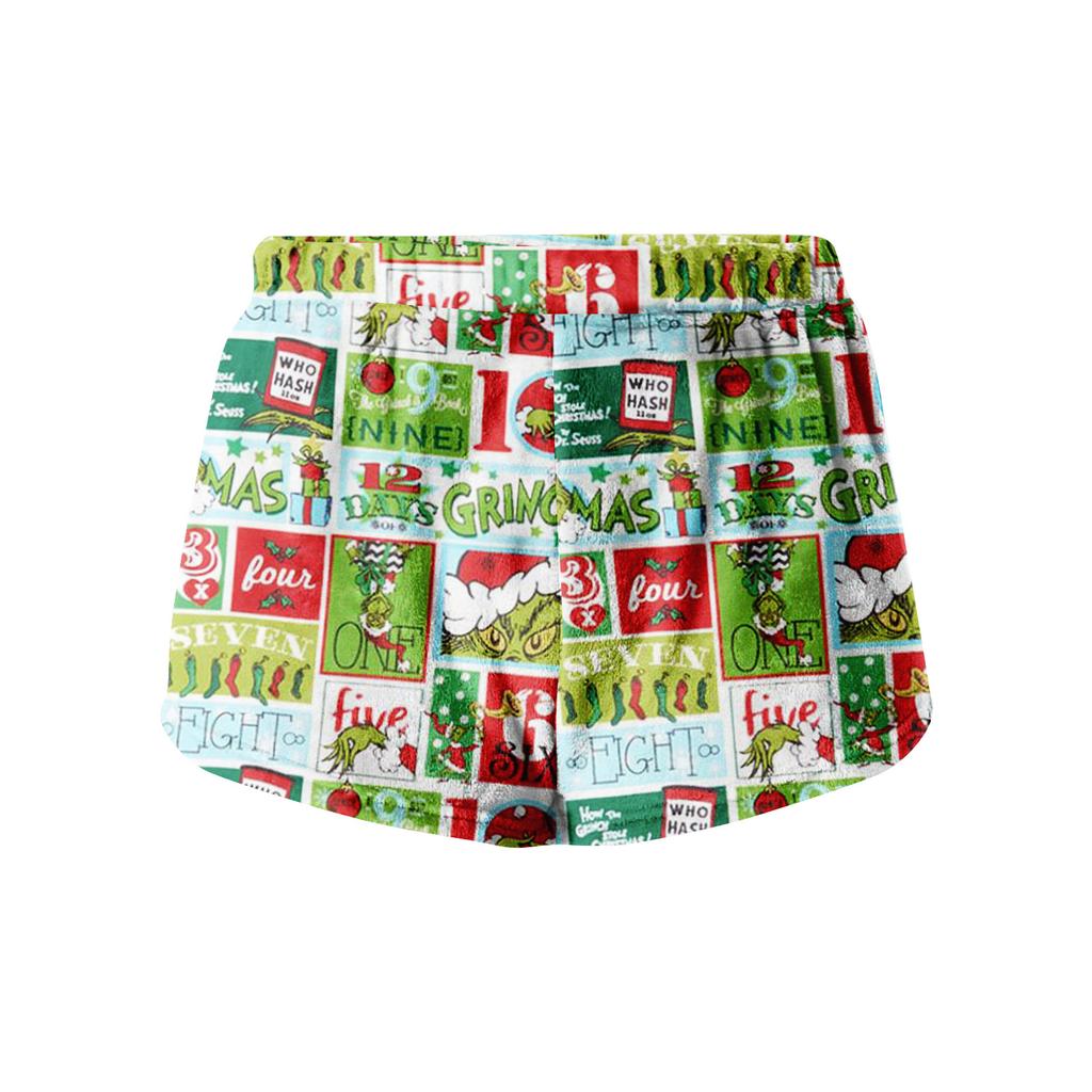 Women's Soft Stretch Flannel Short Side Pocket Drawstring Casual Pajama Pants Soft Pajama Pants