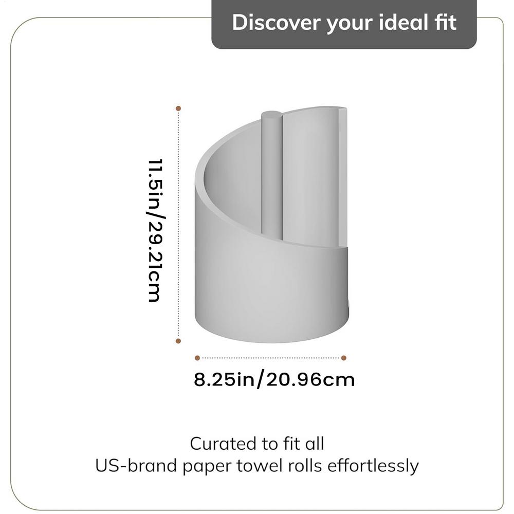 Wood Round Base Iron Frame Paper Towel Holder Wood Tissue Roll Dispenser Paper Towel Dispenser For Toilet Pantry Bathroom 5740₽