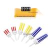 Neue Niedrigwiderstands-Beflockte Kunststoff-Golfball-Tees (54/70/83mm)