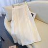Summer Clearance: Women's Chinese Style High-Waisted Jacquard Midi Skirt - Slimming A-Line Pleated Design