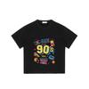 Back To The 90s T-Shirt Black Retro 90s Themed Graphic with Game Console Cassette Tape and Boombox Print for Casual Wear Party and Nostalgic Events