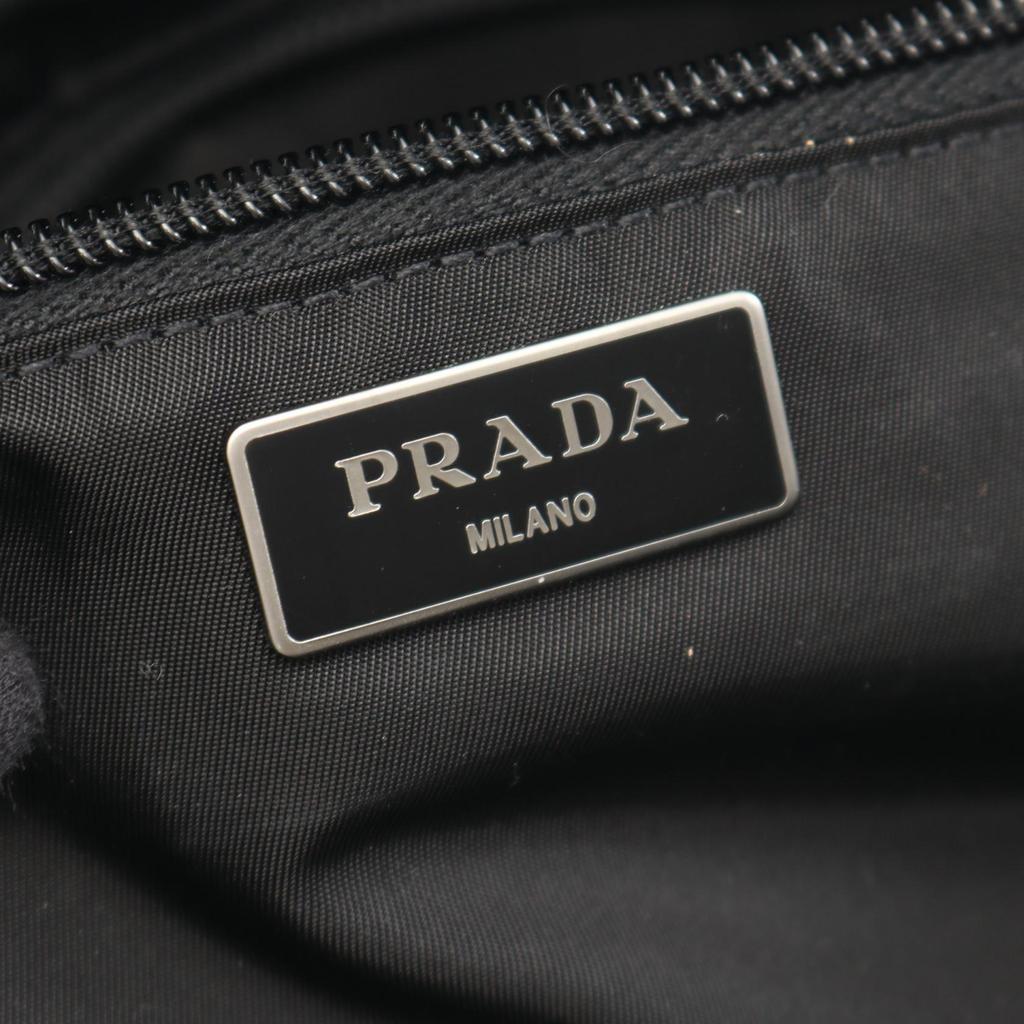 Used PRADA TESSUTO CAMOUFL Shoulder Bag VA0994 Nylon Saffiano leather Green Black Used mens