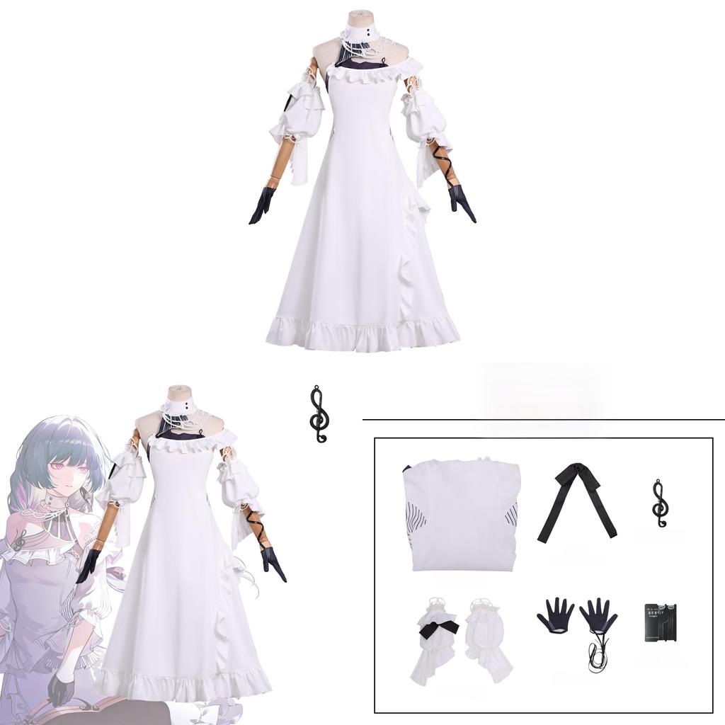 Wuthering Waves Phrolova Cosplay Kostümü Oyun Anime Rol Yapma Sokak Stili Yumuşak Kumaşlı Gençler İçin