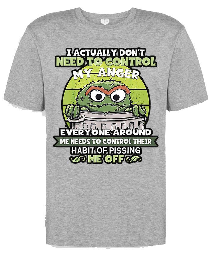 I actually don t need to control my anger funny novelty meme mens viral t shirt 2XL