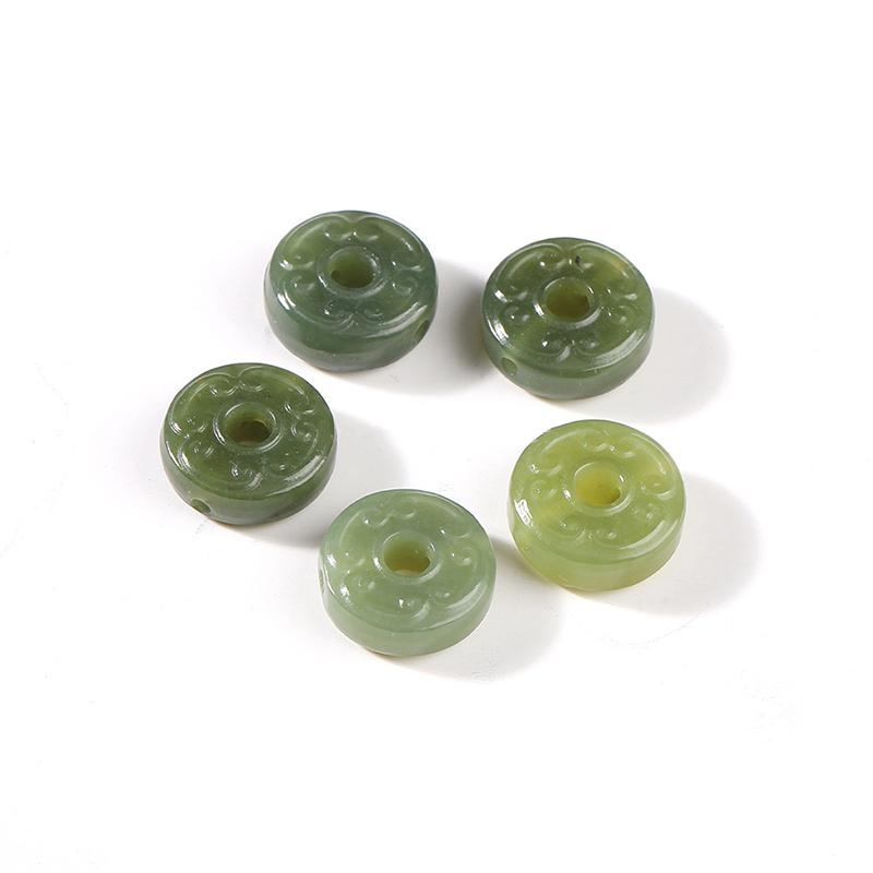 1 Set DIY Bracelet Necklace Accessories Natural Stone Carved Bead Pixiu Prayer Bead Supplies For Jewelry Making