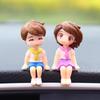 Adorable Kissing Couple Car Ornaments - Cute Interior Decorations for Cars