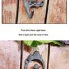 European Rustic Retro Industrial Cast Iron Kitten Whiskers Double Hook Wall Decor
