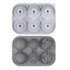 6-Cavity Diamond Rose Ice Cube Mold - Easy-Release Platinum Silicone Tray