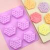 Bee Honeycomb Silicone Mold Candle Soap DIY Handicraft Supplies for Beginners Starters Baking Cake Decoration Mould
