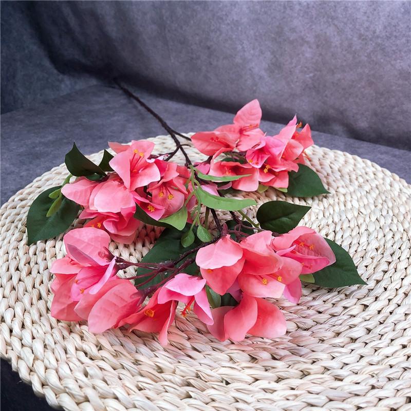 Artificial Bougainvillea Flower Tree Branch Faux Silk Flower for Wedding Party Home Floral Arrangement