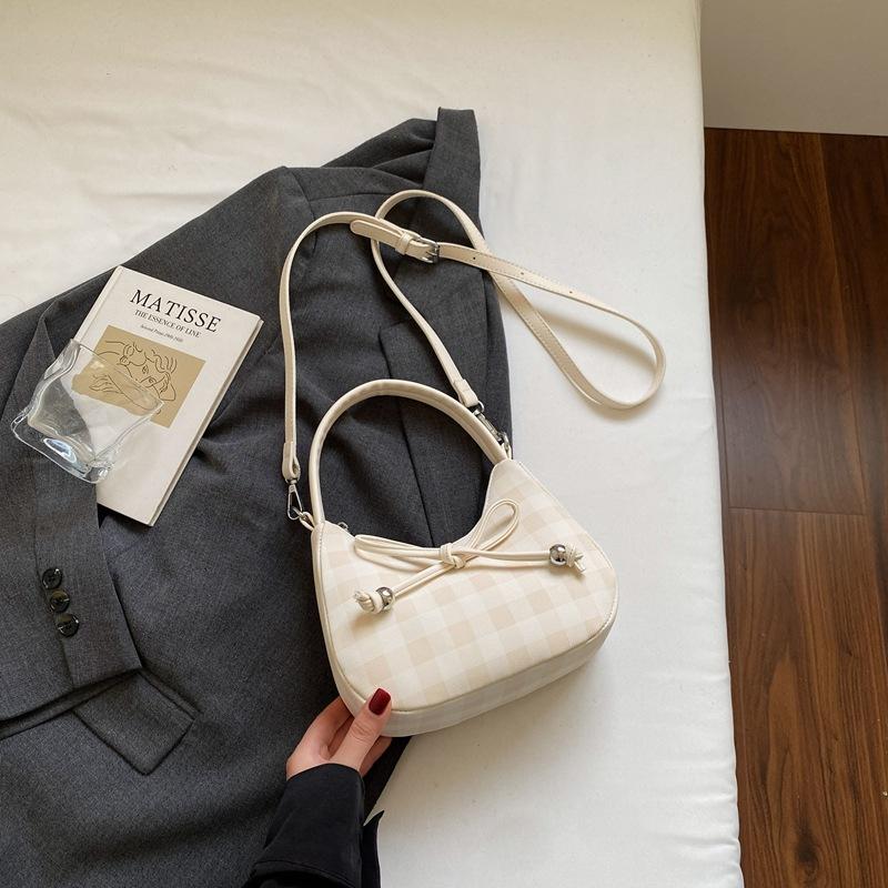 High-End Nischentasche Damen neue Mode Umhängetasche Schleife tragbare Knödeltasche