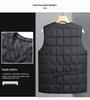 Men's Woodpecker V-neck Winter Vest – Warm, Thick, Casual Wear for Middle-aged and Elderly