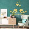 Branch Bird Love Acrylic Mirror Stickers Self-Adhesive Easy To Use 3D Wall Decorative DIY Sticker Home Decoration Accessories