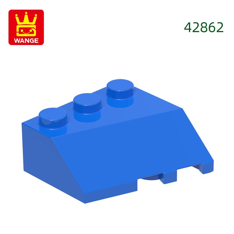 53Pcs/lot 42862 Wedge 3 x 3 Sloped Left Accessories Works With featuring Brick DO IT YOURSELF Children's Toy Assembly Parts