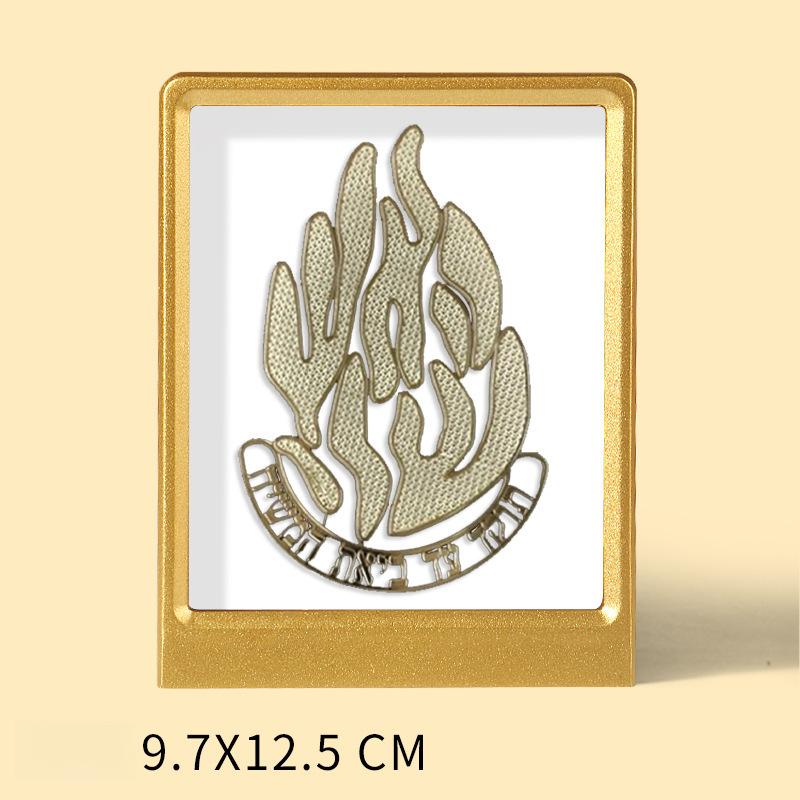 Hot Sale Hamsa Hand Blessing Frame Jewish Hebrew Home Decor Tabletop Metal Photo Frame