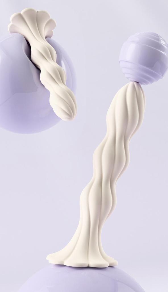 Deba Beginner Suction Cup Anal Plug with Pull Bead - Unisex Chrysanthemum Fairy Design