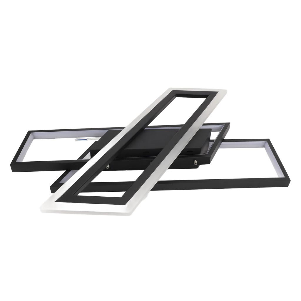 Modern LED Ceiling Light Memory Function Stepless Dimmable Rectangle Geometrical Flush Mount