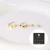 Heart Cubic Ring 8-Set Anti-Hyperthyroidism Earrings