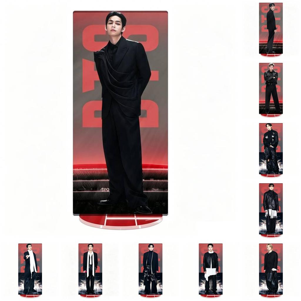 Bts World Tour Acrylic Display With Cnc Cut Seamless Printing For Gift And Decor