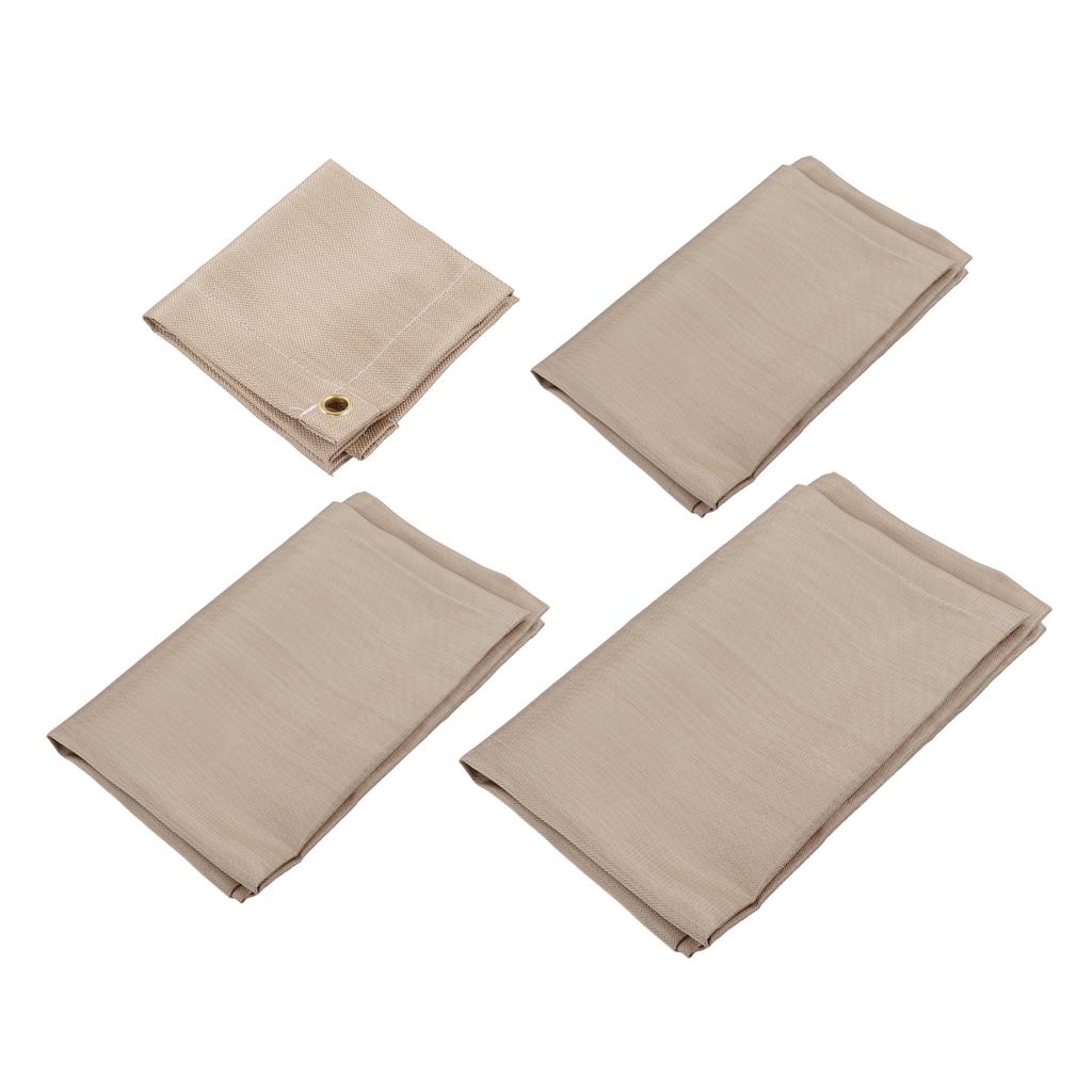 Fireproof Mat Fiberglass High Temperature Resistant Fire Pit Mat Outdoor Accessories for Barbecue Ca