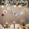 10pcs Transparent plastic decorative ball DIY filling Christmas decorative ball Christmas decoration