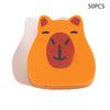50Pcs Cartoon Animal Pencil Eraser Creative Cute Capybara Rubber Erasers Kawaii Office Supplies Student Stationery Gifts